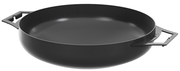Wok van natuurlijk staal 40 cm met twee handgrepen | CookKing