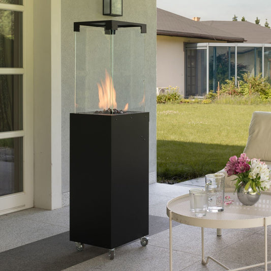 Terrashaard op Gas – Planika Faro Heater Gas voor Buiten | Mobiel & Weerbestendig - Chique Buiten Leven - Planika - Terrashaard op gas