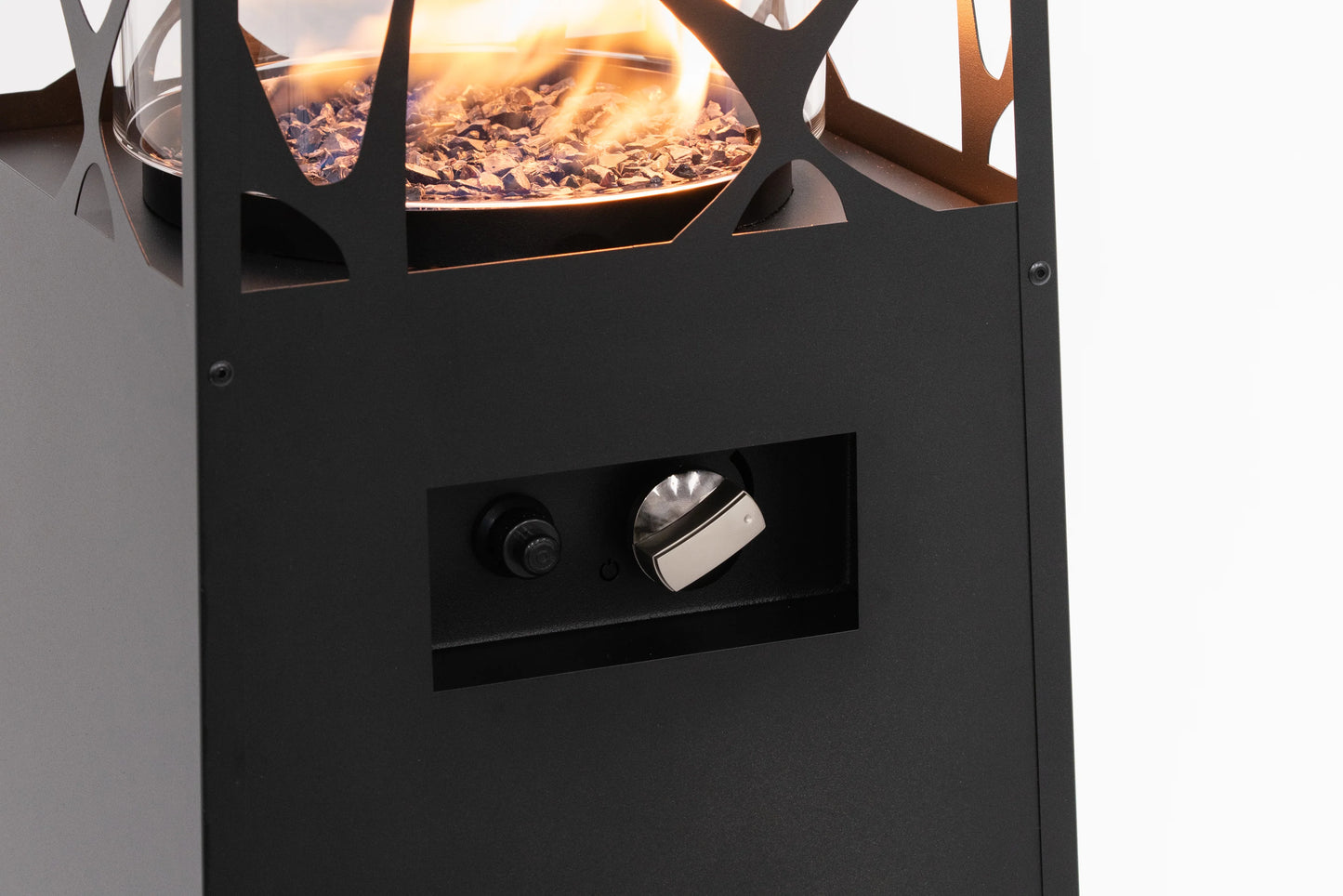 Terrasverwarmer op gas voor HORECA – Buitenhaard op gas | Pyramid Planika - Chique Buiten Leven - Planika Buiten gashaard