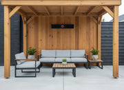 Elektrische Infrarood Terrasverwarming Heater | Infralia – terrasverwarmer buitenleven veranda | sfeerfoto