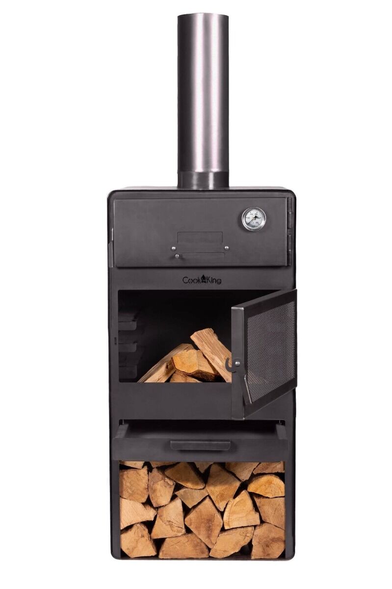 Tuinhaard met Pizza Oven | CookKing Vento Buitenhaard op Hout