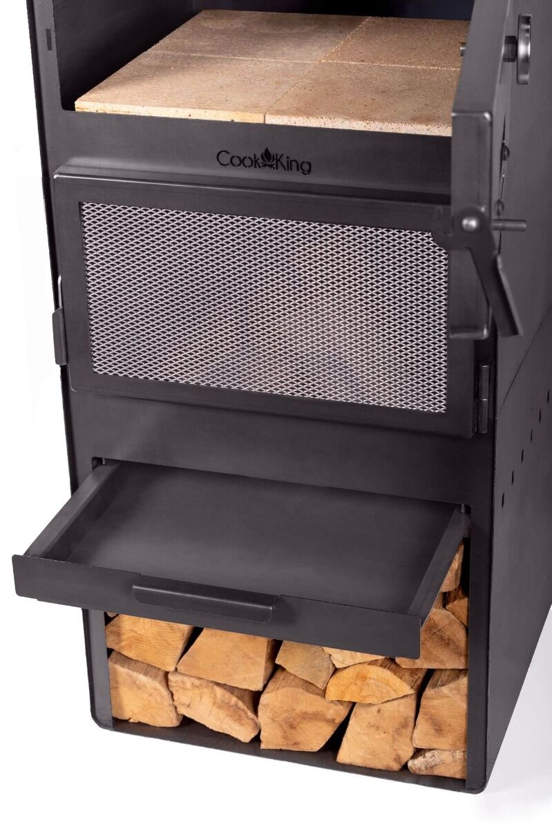 Tuinhaard met Pizza Oven | CookKing Vento Buitenhaard op Hout