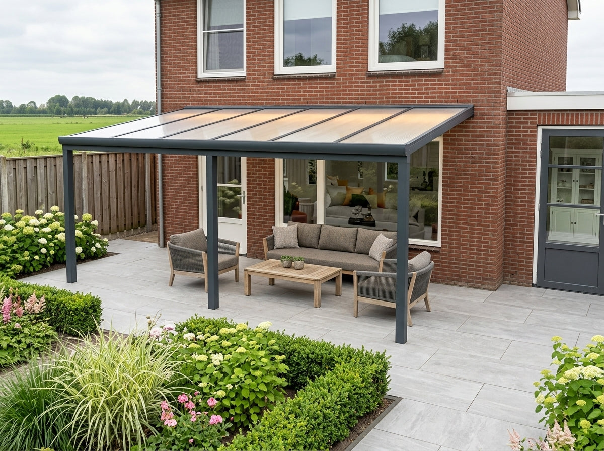 Aluminium Veranda 6x3 Meter | YARD Outdoor Veranda | Polycarbonaat Dak