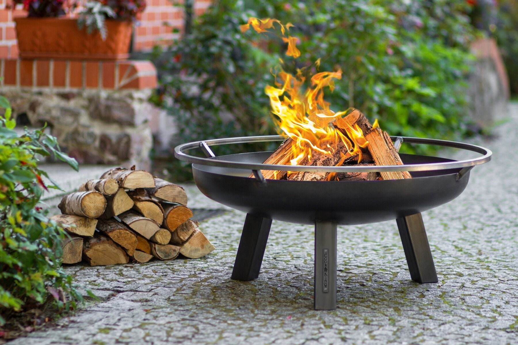 CookKing Vuurschaal BBQ Porto 80 cm – handgemaakt van dik staal met robuuste rand