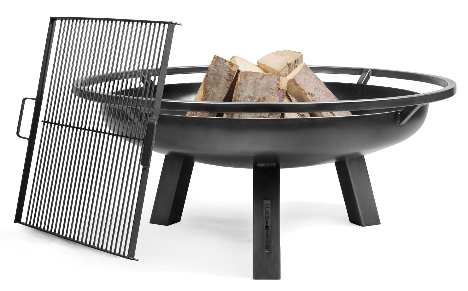 Vuurschaal BBQ Porto met grillrooster – functioneel als vuurplaats en barbecue
