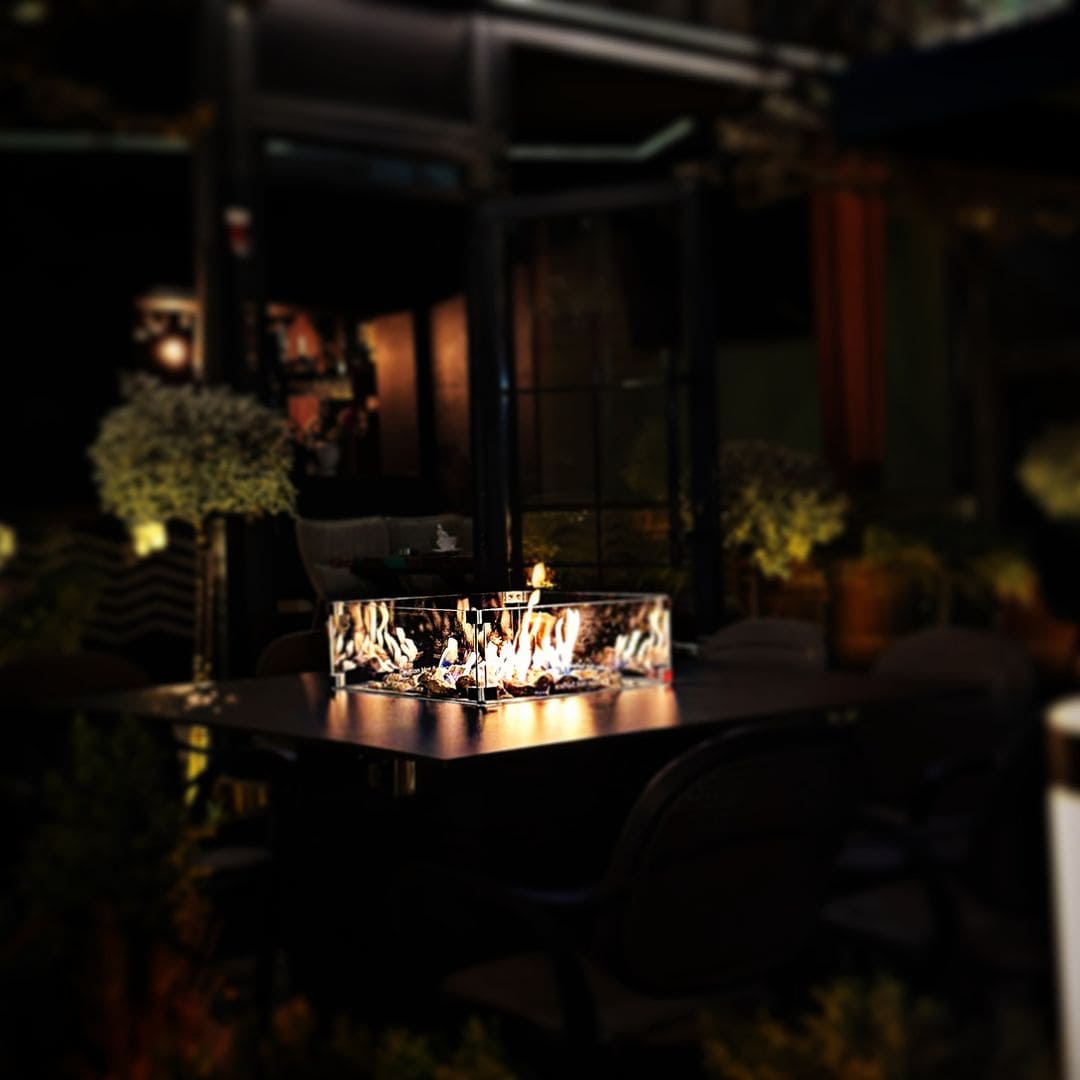 Vuurtafel voor Buiten – Luxe Gashaard Tafel - Slava Low - Chique Buiten Leven - Engasco - Vuurtafel