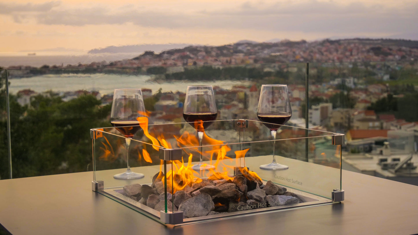 Vuurtafel voor Buiten – Luxe Gashaard Tafel - Slava Low - Chique Buiten Leven - Engasco - Vuurtafel