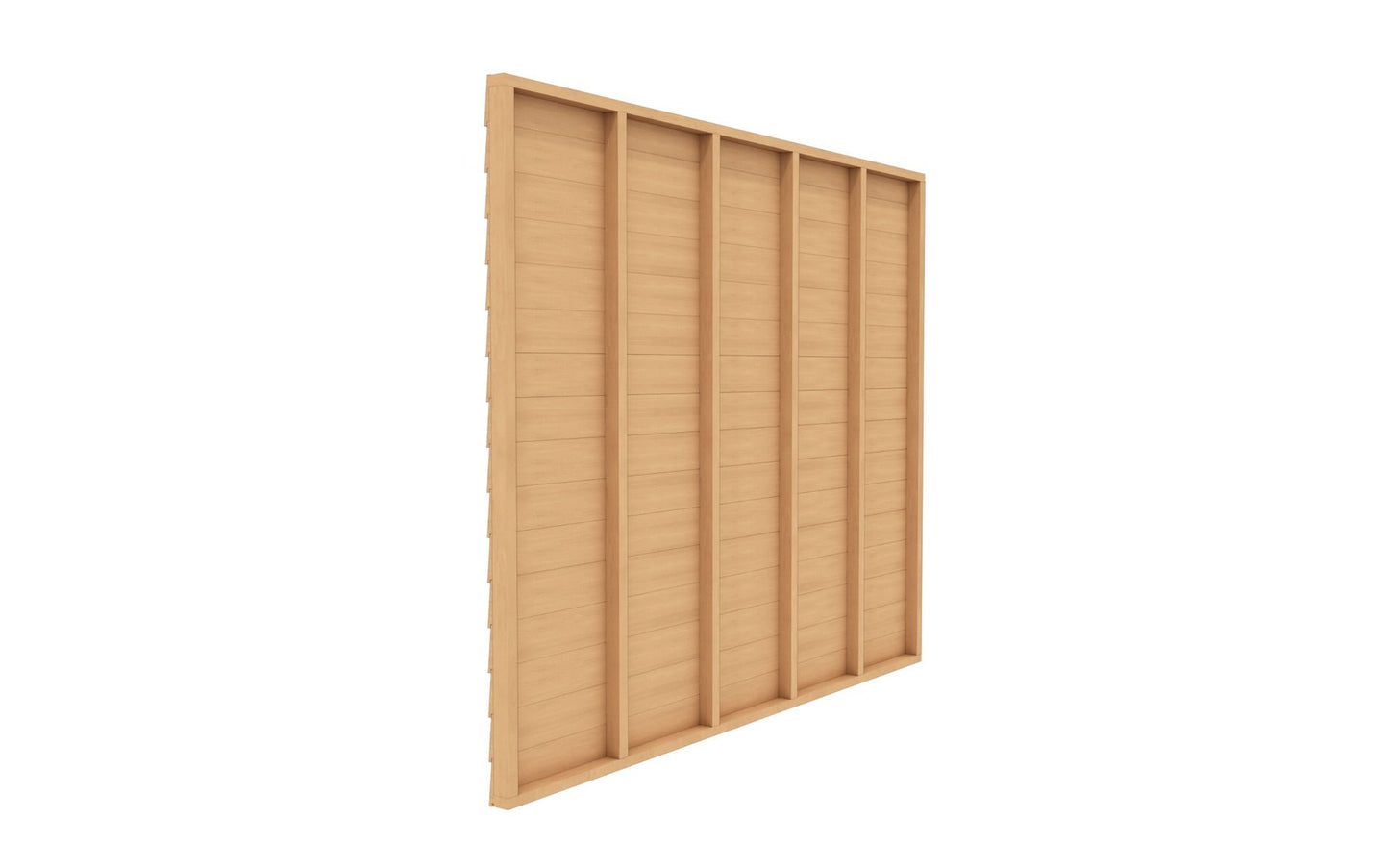 Wandmodule Grandiose Plat dak - achter/voor - 279x224cm - blank rabat