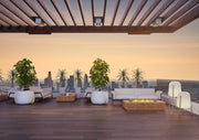 EcoSmart Fires Wharf | Grote Bio-ethanol Vuurtafel in Beton of Teak