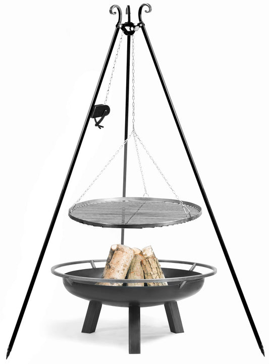 Vuurschaal PORTO XXL 80 cm | CookKing - CookKing Tripod Grill + Fire Bowl “PORTO”