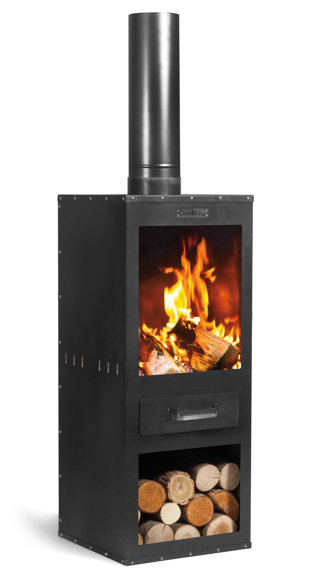 Tuinhaard | CookKing Rosa - houtkachel buiten - CookKing Garden Stove “ROSA”