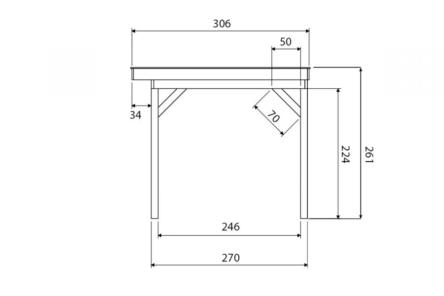 YARD Outdoor GRANDIOSE overkapping 400x270 cm Douglas blank