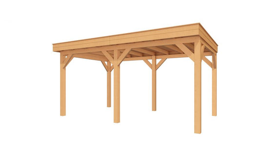 YARD Outdoor SUBLIME overkapping plat dak 500x300 cm Douglas blank