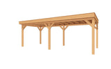 SUBLIME overkapping bouwpakket plat dak 700x300 cm Douglas blank YARD Outdoor