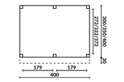 YARD Outdoor SUBLIME overkapping plat dak 400x350 cm Douglas blank