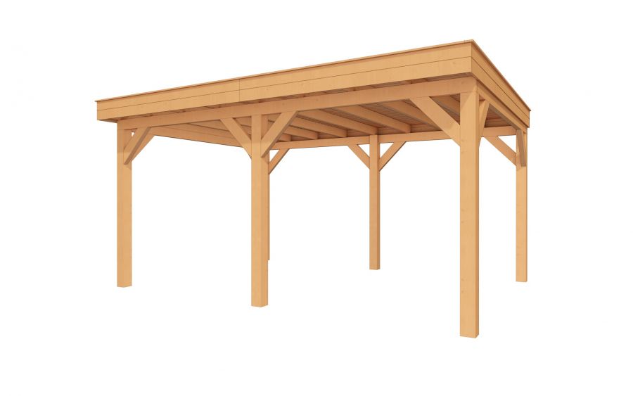 YARD Outdoor SUBLIME overkapping plat dak 500x350 cm Douglas blank