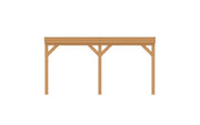YARD Outdoor SUBLIME overkapping plat dak 500x350 cm Douglas blank