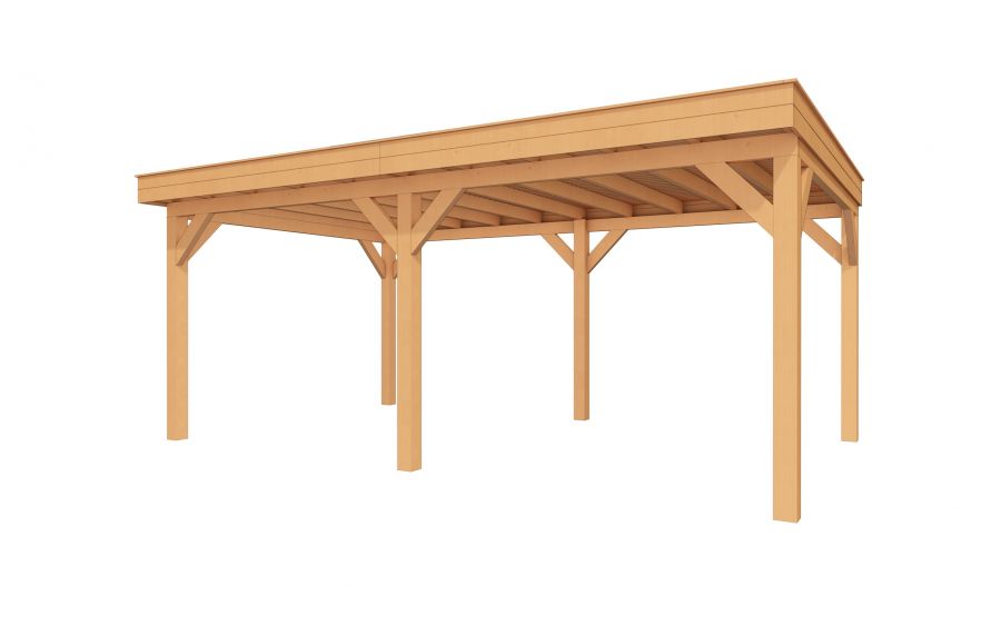 YARD Outdoor SUBLIME overkapping plat dak 600x350 cm Douglas blank
