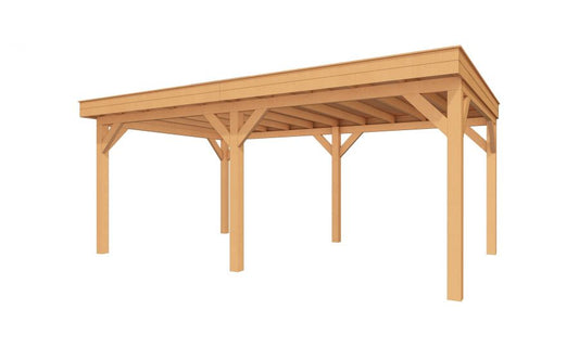 YARD Outdoor SUBLIME overkapping plat dak 600x350 cm Douglas blank