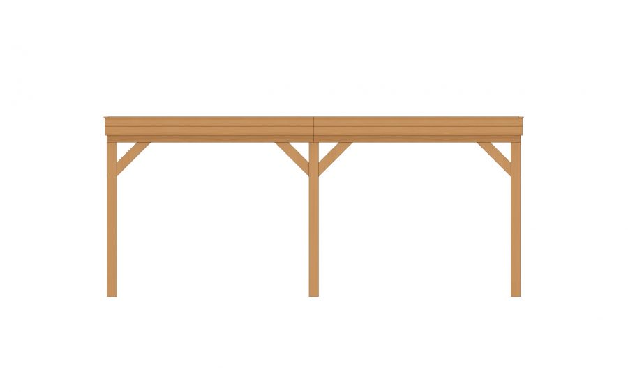 YARD Outdoor SUBLIME overkapping plat dak 600x350 cm Douglas blank