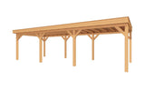 SUBLIME overkapping bouwpakket plat dak 900x350 cm Douglas blank YARD Outdoor