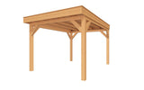 SUBLIME overkapping bouwpakket plat dak 300x400 cm Douglas blank YARD Outdoor