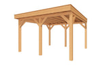 SUBLIME overkapping bouwpakket plat dak 400x400 cm Douglas blank YARD Outdoor