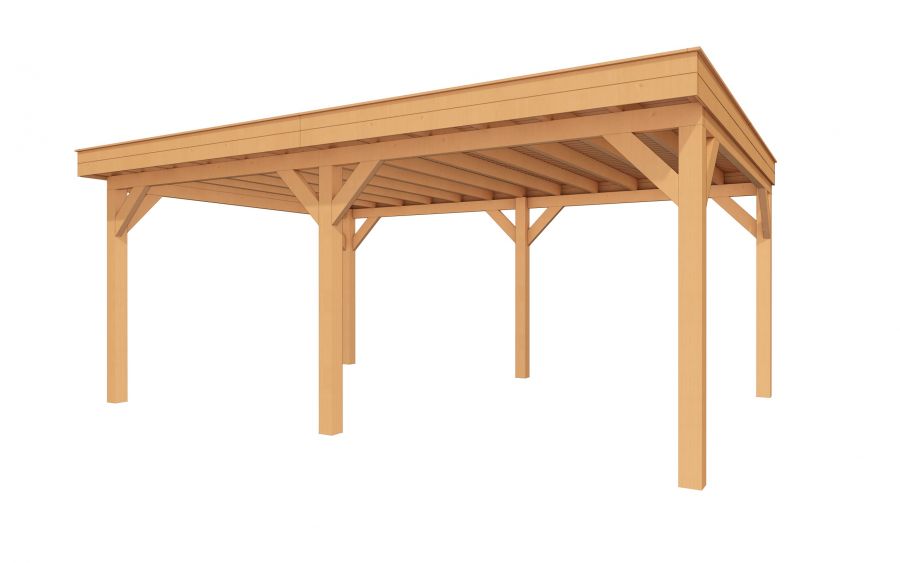 YARD Outdoor SUBLIME overkapping plat dak 600x400 cm Douglas blank