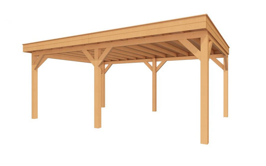 YARD Outdoor SUBLIME overkapping plat dak 600x400 cm Douglas blank