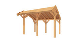 SUBLIME overkapping bouwpakket kapschuurdak 400x250 cm Douglas blank YARD Outdoor