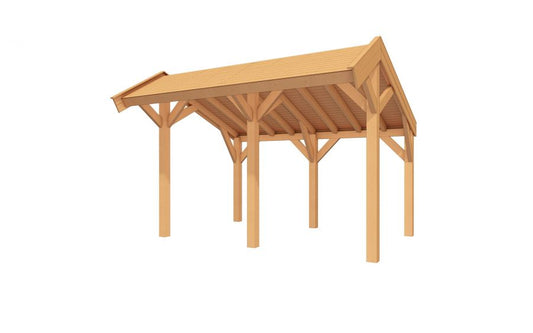 YARD Outdoor SUBLIME overkapping kapschuurdak 400x250 cm Douglas blank