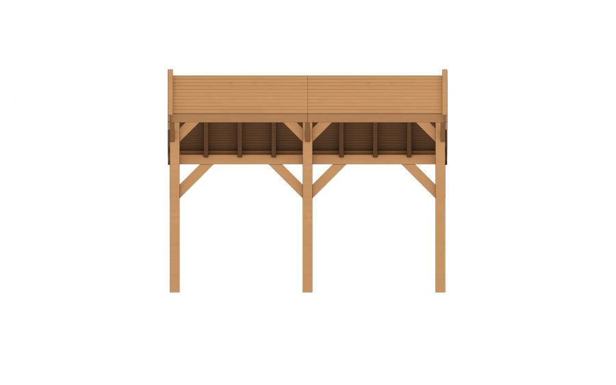 YARD Outdoor SUBLIME overkapping kapschuurdak 400x250 cm Douglas blank