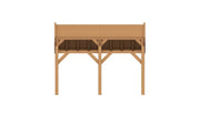 YARD Outdoor SUBLIME overkapping kapschuurdak 400x250 cm Douglas blank
