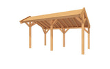 SUBLIME overkapping bouwpakket kapschuurdak 500x250 cm Douglas blank YARD Outdoor