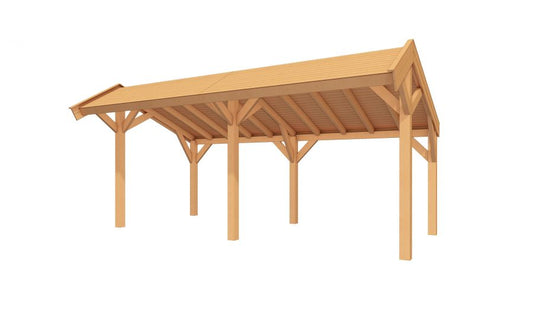 YARD Outdoor SUBLIME overkapping kapschuurdak 600x250 cm Douglas blank