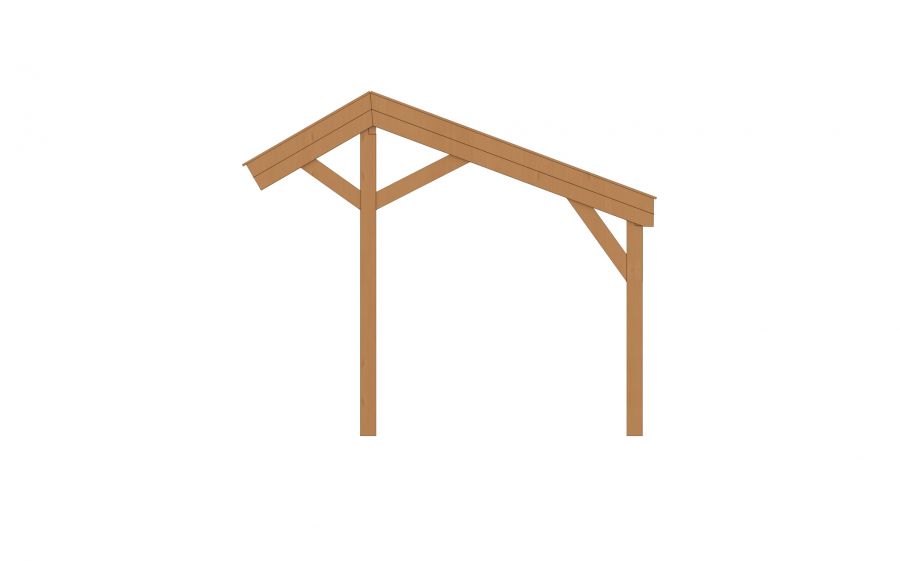 YARD Outdoor SUBLIME overkapping kapschuurdak 600x250 cm Douglas blank