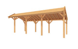 SUBLIME overkapping bouwpakket kapschuurdak 750x250 cm Douglas blank YARD Outdoor