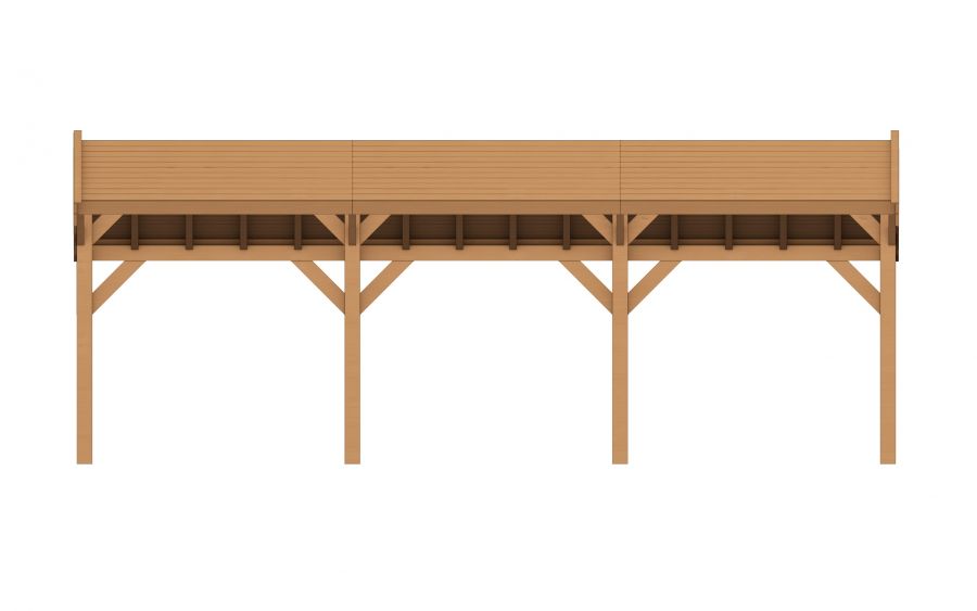 YARD Outdoor SUBLIME overkapping kapschuurdak 750x250 cm Douglas blank