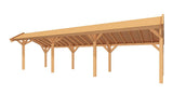 SUBLIME overkapping bouwpakket kapschuurdak 1000x250 cm Douglas blank YARD Outdoor