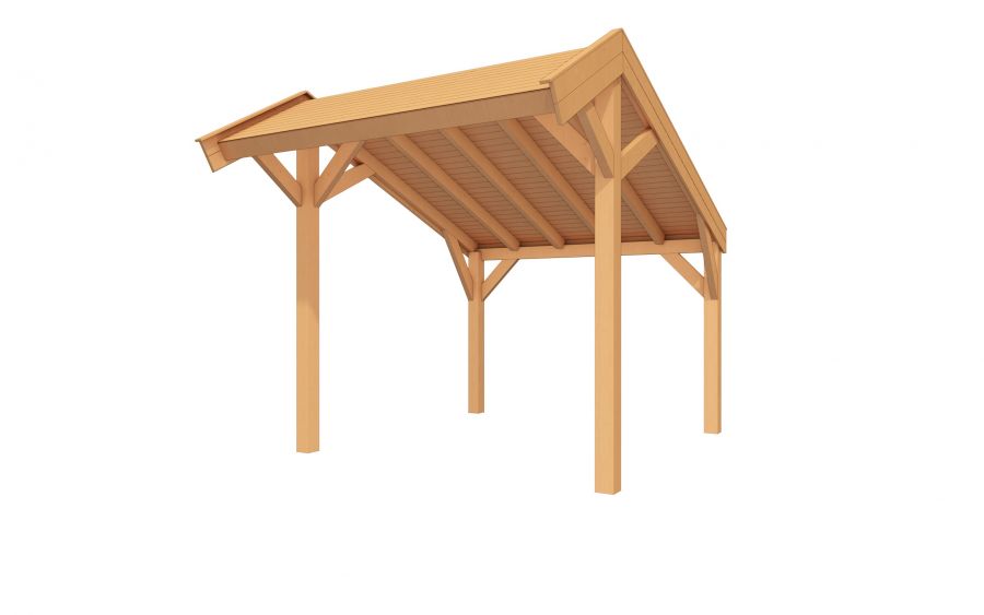 YARD Outdoor SUBLIME overkapping kapschuurdak 300x300 cm Douglas blank