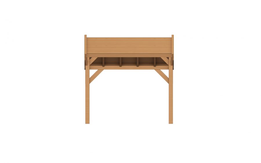 YARD Outdoor SUBLIME overkapping kapschuurdak 300x300 cm Douglas blank