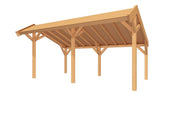 YARD Outdoor SUBLIME overkapping kapschuurdak 600x300 cm Douglas blank