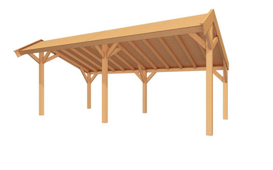 YARD Outdoor SUBLIME overkapping kapschuurdak 700x300 cm Douglas blank