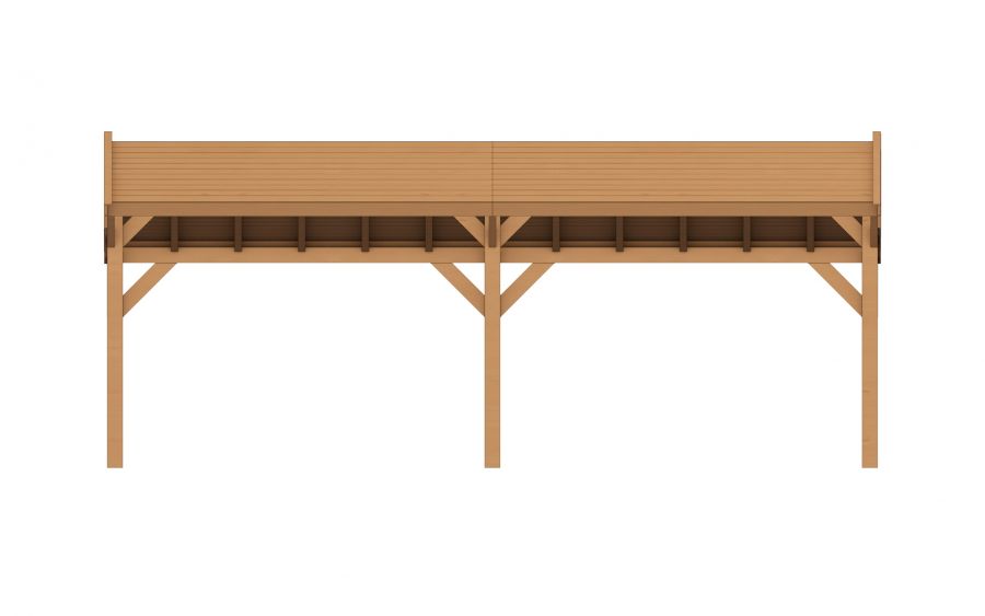 YARD Outdoor SUBLIME overkapping kapschuurdak 700x300 cm Douglas blank