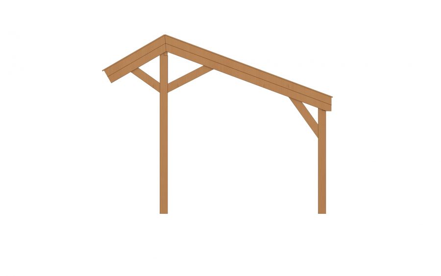 YARD Outdoor SUBLIME overkapping kapschuurdak 750x300 cm Douglas blank