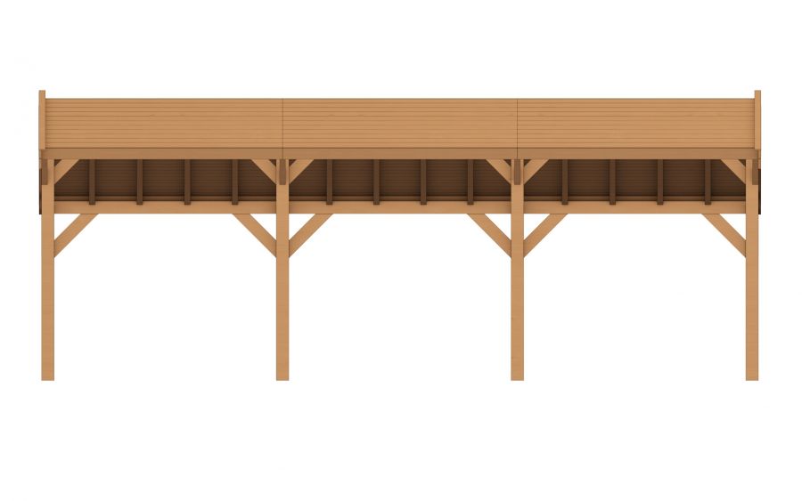 YARD Outdoor SUBLIME overkapping kapschuurdak 800x300 cm Douglas blank