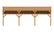 YARD Outdoor SUBLIME overkapping kapschuurdak 800x300 cm Douglas blank