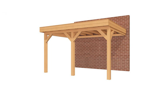 YARD Outdoor SUBLIME veranda plat dak 400x300 cm Douglas blank