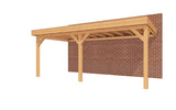 SUBLIME veranda bouwpakket plat dak 600x300 cm Douglas blank YARD Outdoor