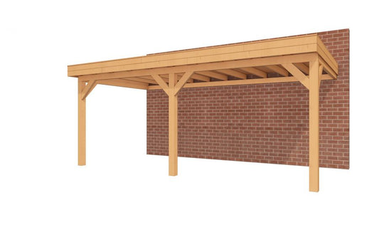 YARD Outdoor SUBLIME veranda plat dak 600x300 cm Douglas blank